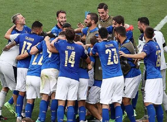 2020年欧洲杯 意大利晋级淘汰赛1-0击败威尔士