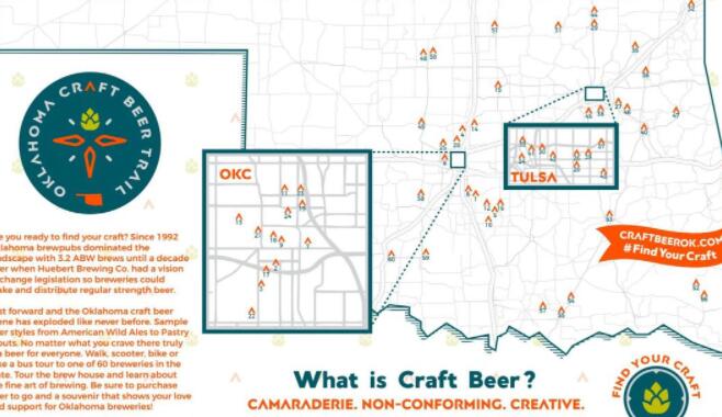 俄克拉荷马州推出全州精酿啤酒之路